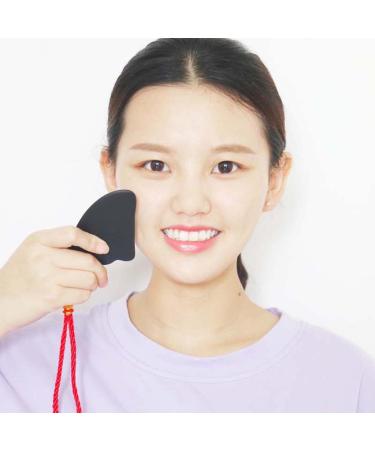 Triangle Wave Scraper | Bian Stone Gua Sha Massage Tool for Anti-Aging | Shoulder & Neck Therapy | Achieve Silky Smooth Skin - Buy Online on GoSupps.com