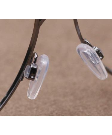 BEHLINE Soft Silicone Air Cushion Eyeglass Nose Pads - 14mm Anti-Slip Replacement Nosepads for Glasses and Sunglasses (Clear, 5 Pairs) - Buy Online on GoSupps.com