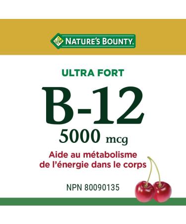 Nature's Bounty Ultra Vitamin B12 Supplement Helps Maintain Good Health 5000 Mcg 45 Tablets - Buy Online on GoSupps.com