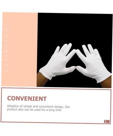 16 Pairs White Cotton Gloves Tool Gloves Black Cotton Gloves Warm Gloves Cotton Inspection Gloves Ladies Mittens Polishing Gloves Industrial Gloves Soft Jewelry Work - Buy Online on GoSupps.com