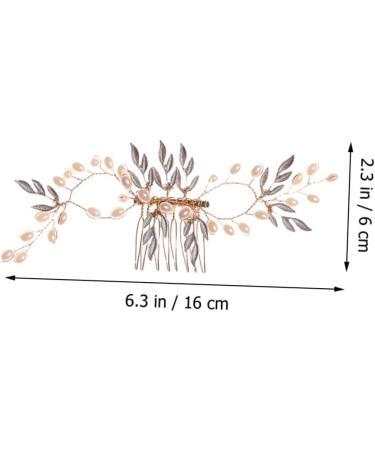 Beavorty Piece pearl hair comb tiara hair accessories bridal hair comb pearl hair pin bridal accessories bridal hair clip prom hair clips pearl hair clips lip gloss pearl bride wedding - Buy Online on GoSupps.com