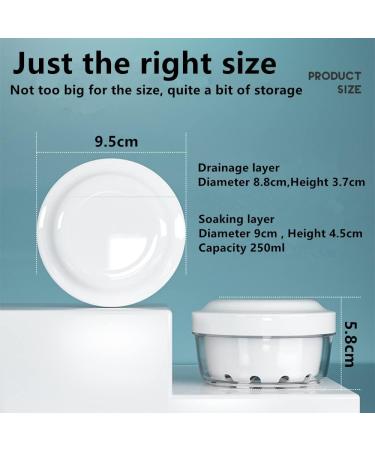 Lomso Cleaning Box for Braces & Dentures - Portable Pink Includes Sieve for Easy Storage & Immersion - Buy Online on GoSupps.com