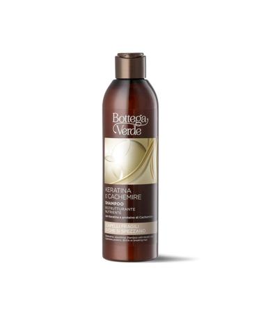 Bottega Verde Bottega Verde - Keratin and Cashmere Shampoo Shampoo for Fragile Fine or Damaged Hair 250 ml Restructuring and Nourishing Action Gives Vitality and Strength with Keratin and Proteins