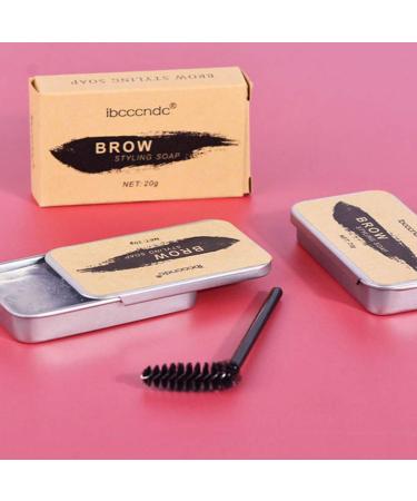 Lurrose 2PC Eyebrow Soap Kit - Waterproof Brow Styling Gel & Pomade with Brush | Long-lasting Eyebrow Makeup for Perfect Brows - Buy Online on GoSupps.com