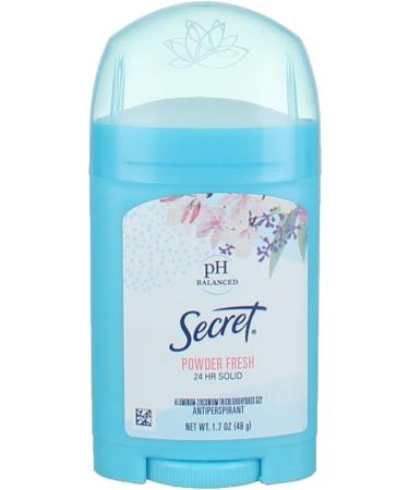 Secret Anti-Perspirant Deodorant Solid Powder Fresh 1.70 oz - Pack of 4 - Buy Online on GoSupps.com
