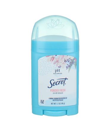 Secret Anti-Perspirant Deodorant Solid Powder Fresh 1.70 oz - Pack of 2 - Buy Online on GoSupps.com