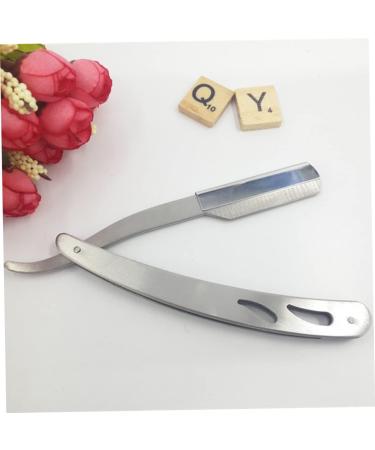 Angoily 3pcs Stainless Steel Razor Set - Old Fashioned Rubber Handle for Men Premium Shaving Essentials - Buy Online on GoSupps.com