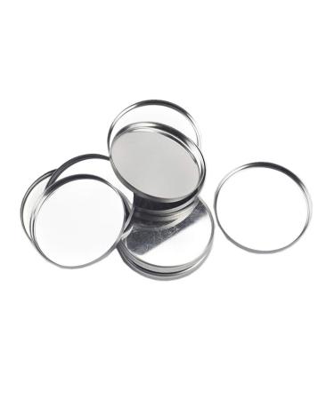 20 Pieces Empty Round Metal Tin Palette Pans Round Metal Pans Cosmetic Eyeshadow Pans for Eyeshadow Palette Magnetic Makeup Palette 36mm Diameter 3.5mm Height