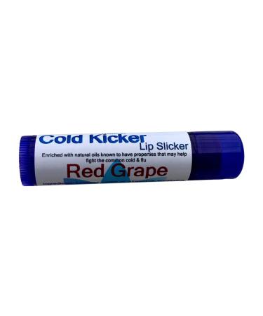 Cold Kicker Lip Slicker Red Grape Flavor Soothing and Nourishing Menthol Action