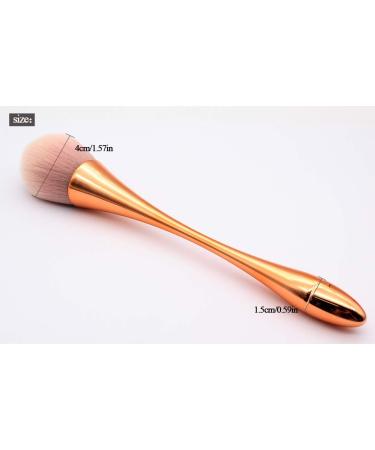 Ranvi Large Powder Mineral Brush Makeup Brush Suitable for Large Coverage Loose Powder Blush Liquid Foundation Mixed Polishing Brush 2 Pieces (Black Gold) - Buy Online on GoSupps.com