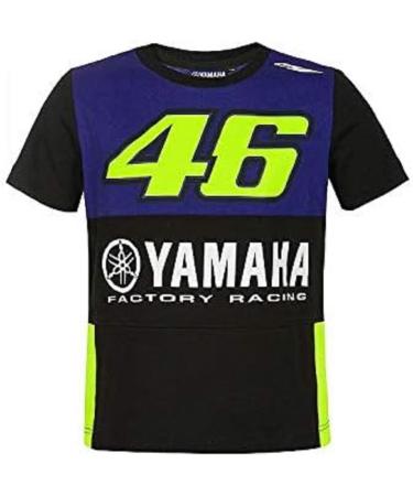 Valentino Rossi Unisex Baby Yamaha Dual - Racing T-Shirt 3/4 Royal Blue