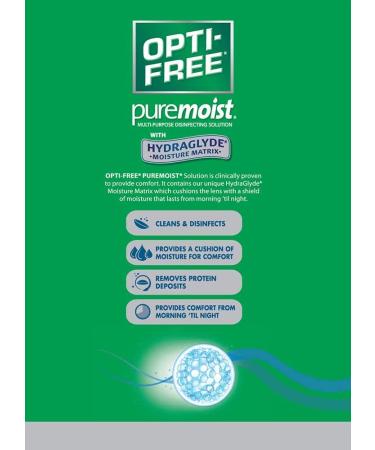 Opti-Free Puremoist Multi-Purpose Disinfecting Solution 10 Fl Oz (Pack of 2) with Lens Case - Buy Now! - Buy Online on GoSupps.com