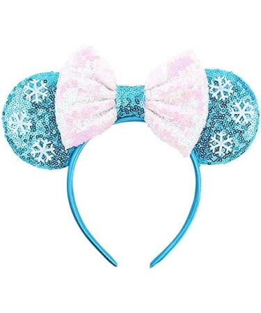 Mouse Ear Cosplay Party Hairband Shiny Bows Mouse Ears for Kids Girls Women Princess Party Decorations Cosplay (blue) - Buy Online on GoSupps.com