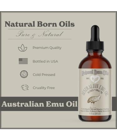 Natural Born Oils Australian Emu Oil 1 Gallon Organic Fully Refined Nutrient-Rich Intense Skin Moisturizer Hair Strengthener - Buy Online on GoSupps.com
