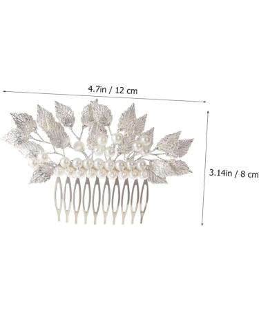 DOITOOL Hair Accessories Wedding Hair Comb Pearl Hair Comb Tiara Combs Bridal Hair Comb Straight Teeth Hair Comb Delicate Barrette Comb Wedding Hairpin Comb Modeling Headgear - Buy Online on GoSupps.com