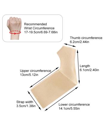 Buy Healifty Thumb Pain Relief Sleeve & Wrist Wraps Universal Thumb Protector Brace for Injured Thumb | Light Yellow - Buy Online on GoSupps.com