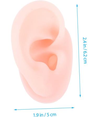 Lurrose 2pcs Silicone Ear Mold Piercing Tools - 3D Ear Jewelry Display & Practice Tool - Body Flesh Color - Anatomy Silicone Mold - Buy Online on GoSupps.com
