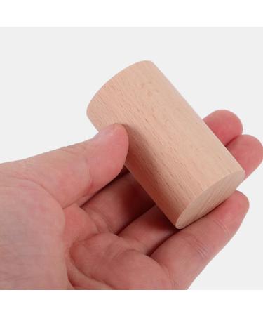 Healeved 4pcs Wood Essential Oil Diffusers Cylinder Small Round Wooden Diffusers for Essential Oils Aromatherapys Khaki - Buy Online on GoSupps.com