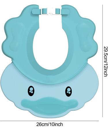 VIKSAUN Kids Shower Cap | Adjustable Baby Bath Soft Cap for Hair Washing Shield | Blue Shower Protector Visor Hat for Eyes, Ears, and Face Protection - Buy Online on GoSupps.com