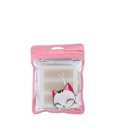 TEUOPIOE 72 Pairs Non Irritating Double Eyelid Tape Breathable Anti Allergy Adhesive Eyelid Sticker(1302#)