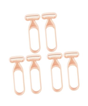 Doitool 6 Stk armpit knife eyebrow cutter Face razor for women facial hair cutter women bikini razor legs Miss Beauty tools pink indifferent resin