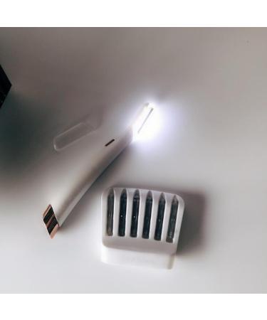 LED Facial Peeling Device for Women - 6 Replacement Heads for Precise Hair Removal & Smoothing Fine Lines - Buy Online on GoSupps.com