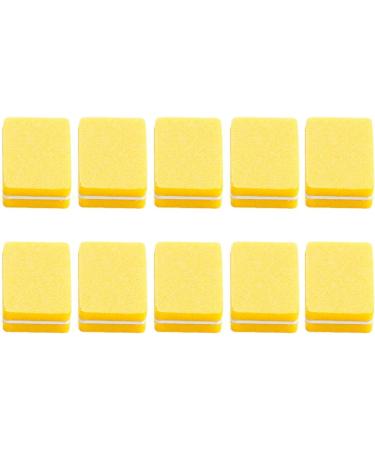 TSBB 10pcs Double Sided Mini Nail File Blocks - Colorful Yellow Nail Polishing & Sanding Buffer for Perfect Nails - Buy Online on GoSupps.com