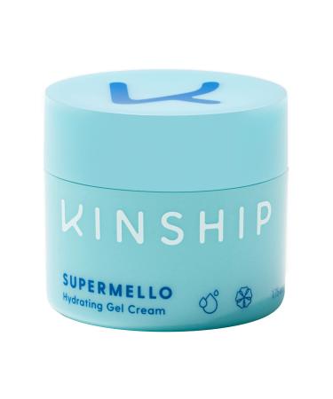 Kinship Supermello Hyaluronic Gel Cream Moisturizer - Hyaluronic Acid + Marshmallow Root Face Cream for All Skin Types - Redness Reducing Cooling Gel Moisturizer (1.75 oz)