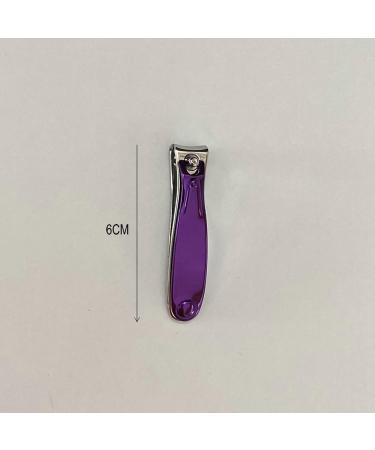 UNbit Nail Clipper Travel Purple Nail Scissors for Nails Professional Cuticle Clipper Carbon Steel Fingernail Gift - Buy Online on GoSupps.com