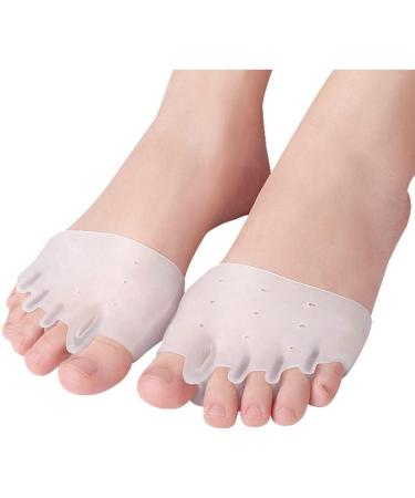 Professional Elastic Foot Cushions - Breathable Forefoot Gel Pads for Pain Relief | Reusable Metatarsal Pads - 1 Pair - Buy Online on GoSupps.com
