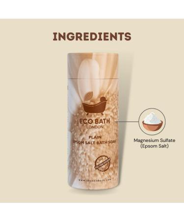 Pure Epsom Salt Bath Soak 250g Tube - Rich Magnesium Formula for Post-Workout Recovery | Eco Bath London - Buy Online on GoSupps.com