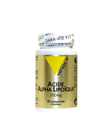 Acide Alpha Lipoique 200mg 30 Comprim s Vit'All+