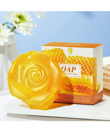 SADOER Natural Honey Bath Soap | Herbal Skincare for Beauty & Hygiene | Flower Shaped | Buy Internationally - Buy Online on GoSupps.com