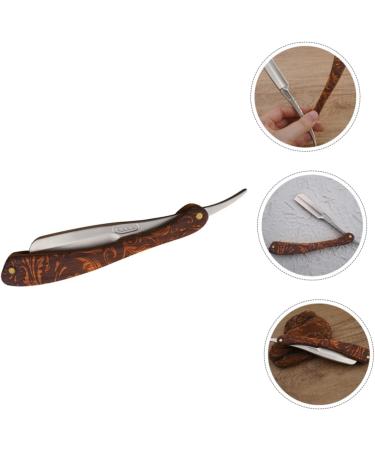 Frcolor Stainless Steel Folding Razor Set - 2 Pieces Hairdressing Blades & Blade Holder for Daily Beard Grooming - Buy Online on GoSupps.com