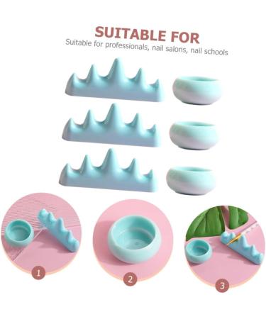 Healeved 5 Sets Nail Art Brush Cup Mini Crown Clip Soak off Bowl Makeup Brush Organizer Nail Brush Nail Pen Washing Cups Candle Holder Acetona Gel Pen Holder Plastic Nail Removal - Buy Online on GoSupps.com