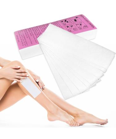 Vliese strips for warm wax and sugar paste 100 pcs paper wax strips hair removal bikini fleece wax hair removal stripes for face legs back