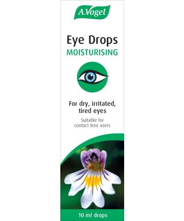 A.Vogel Moisturising Eye Drops 10ml - Hydrating Solution for Dry, Irritated Eyes - Contact Lens Friendly - Preservative Free with Euphrasia & Hyaluronic Acid - Buy Online on GoSupps.com