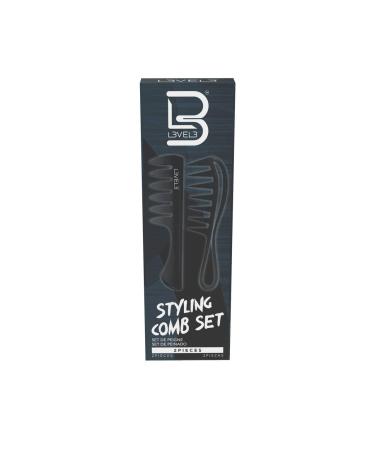 Level 3 Styling Comb Set - Professional Salon Look - Lightweight & Ergonomic - 2pc - Buy Online on GoSupps.com