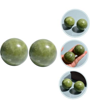 Hapinary 2-Piece Jade Massage Handballs | Handmade Health Exercise Balls for Effective Hand Massage & Relaxation - Buy Online on GoSupps.com