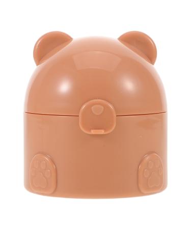 Bo te Poudre pour B b en Plastique R utilisable D Ourson Pot Vide 50 G Distributeur de Poudre Bo te de Voyage pour Houppette tui Portable pour Soins D licats des