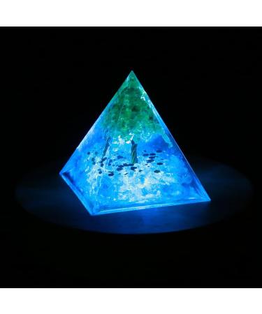 milochic Handmade Orgonite Pyramid Healing Chakra Reiki Meditation Crystal Stone Positive Energy Generator Orgone Accumulator Gathering Fortune for Home Decorative Craft Gift(5cm) - Buy Online on GoSupps.com