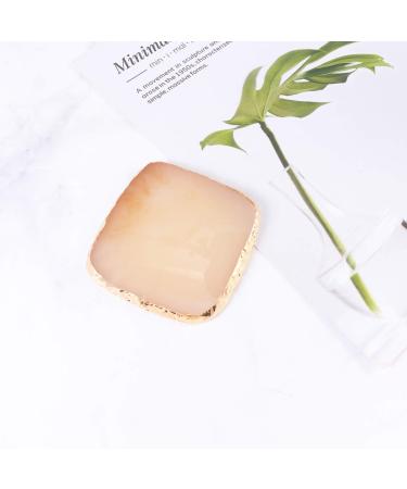 Angoily 1pc Manicure Nail Art Kit4 Nail Pigment Plate Color Palette Nails Nail Color Nail Drawing Color Nail Makeup Resin Tools Mixing Palette Gel Color Plate Polish Mix Nail Piece Toning 9X9cm Yellow - Buy Online on GoSupps.com