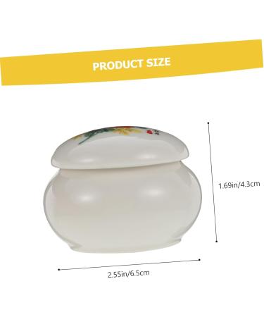 UTHCLO 1pc Porcelain Jar Lip Balm Jar Empty Lotion Jars Mini Cosmetic Container Ceramic Tea Canister Porcelain Tea Tin Powder Makeup Cosmetic Jar Ceramics Cosmetic Box Travel Red Vintage - Buy Online on GoSupps.com