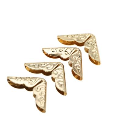 50pcs Scrapbooking Photo Mounting Corners Book Albums Menus Notebook Folder File Corner Protectors(C086 Brass)