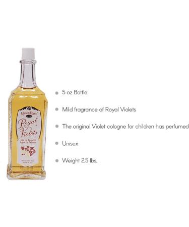 Agustin Reyes Royal Violets 5 Oz Eau De Cologne Glass Bottle | Agua De Colonia - Buy Online on GoSupps.com