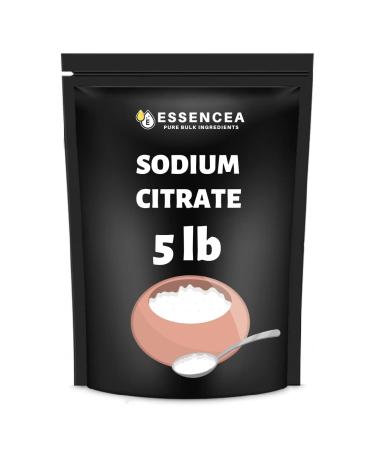 Sodium Citrate Powder 5LB by Essencea Pure Bulk Ingredients | 100% Sodium Citrate | Premium Quality Supplement (80 Ounces) Packaging May Vary