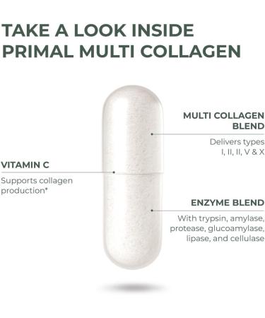 Primal Creatine Powder + Primal Multi Collagen Capsules Bundle | 2-Pack | Support Strength Recovery Joint & Skin Health | 30 Servings Each - Buy Online on GoSupps.com