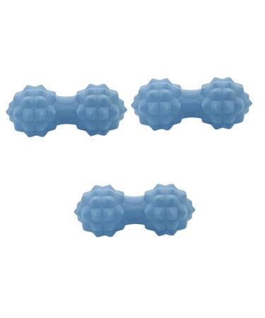 Inoomp 3st muscle relaxation delivers yoga balls peanut roll silicone massage spikes massage double-lacro-nuts muscle ambassador hand tools foot massage pointed fitness 15 6cmx3pcs bluex3stk