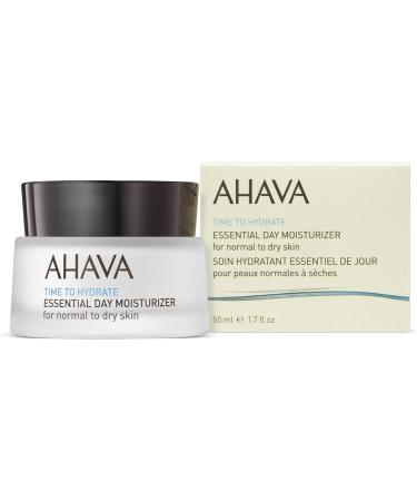 AHAVA Essential Day Moisturizer Normal to Dry Skin - Essential Daily Hydrating Facial & Neck Cream Anti-Aging & Smoothing Effect Enriched with Osmoter Aloe Vera Allantoin & Vitamin E 1.7 fl.oz - Buy Online on GoSupps.com
