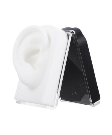 Ipetboom 1 Set Silicone Ear Model Rubber Ear Model Silcone Molds Ear Practice Prop Display Products Ear Mold Ear Teaching Instructions Silicone Mold Ear Tool Accessories Earrings 8X5CM Assorted Color 1